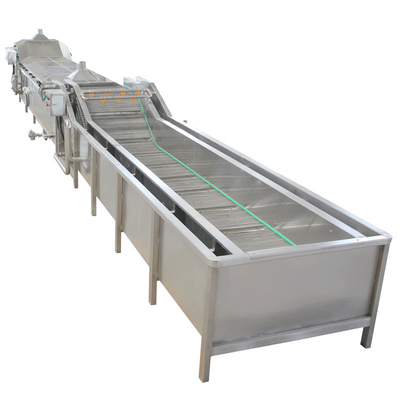 1500 kg/heure 4100KW Machine de nettoyage de légumes et de fruits à feuilles de bulles