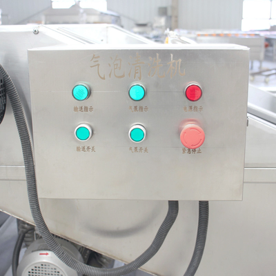 CE Piment de crevettes 1000 kg/h 3,6KW Machine à laver par bulles Machine à nettoyer les légumes
