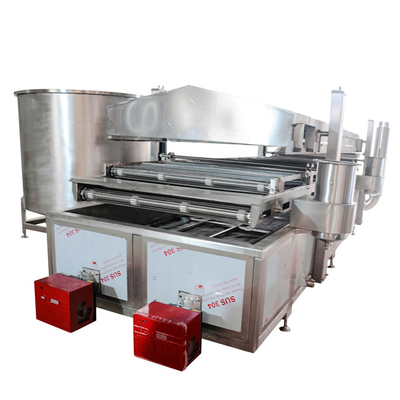 304 machine à frire industrielle en acier inoxydable double 300 kg/h