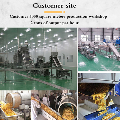 10m*2m*2m ligne de production de frites La solution parfaite pour votre entreprise