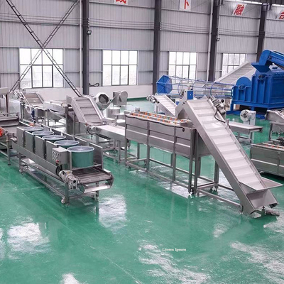 Ligne de production de frites glacées en acier inoxydable pour une efficacité accrue