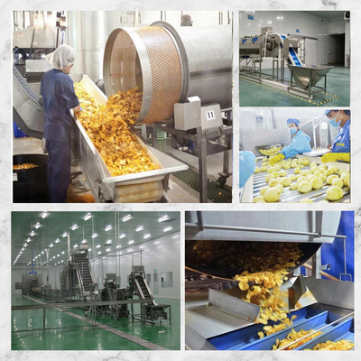 Ligne de production de frites personnalisées 60 unités par an Sortie pour 2-3 mm épaisseur de copeaux de banane