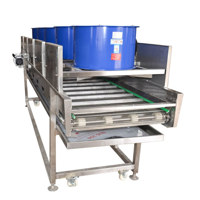 220v 800kg/h Flip machine à sécher les fruits commerciaux avec la ligne de stérilisation