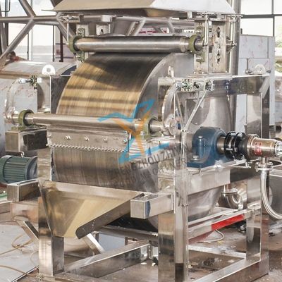 Machine de séchage à racleur d'émulsion SUS304 Machine de séchage de cristallisation chimique liquide Sécheur à racleur à tambour chauffé à la vapeur