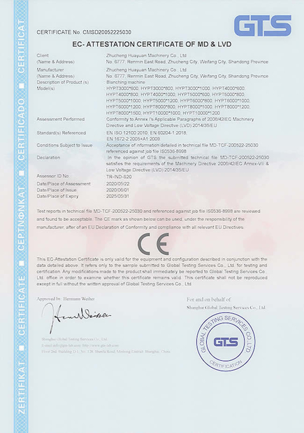 Chine zhengzhou zhiyin Industrial Co., Ltd. Certifications